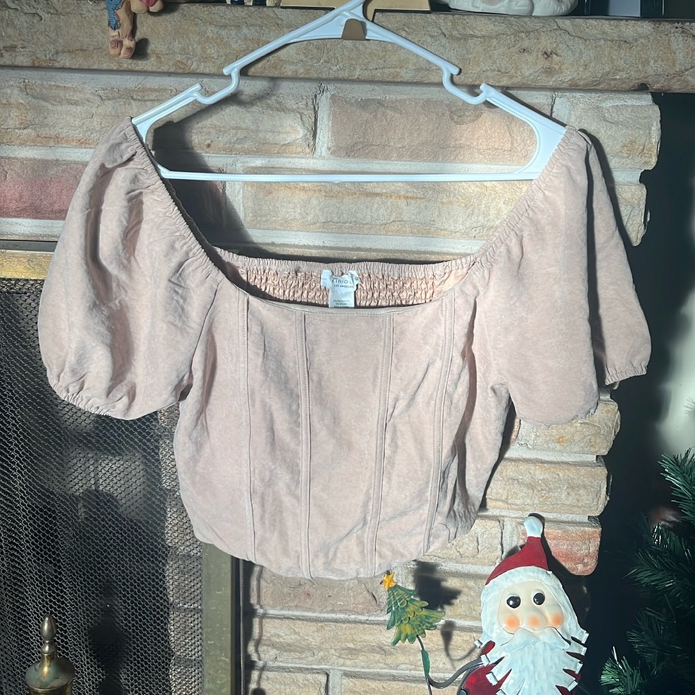 nude, cropped shirt, from tjmaxx